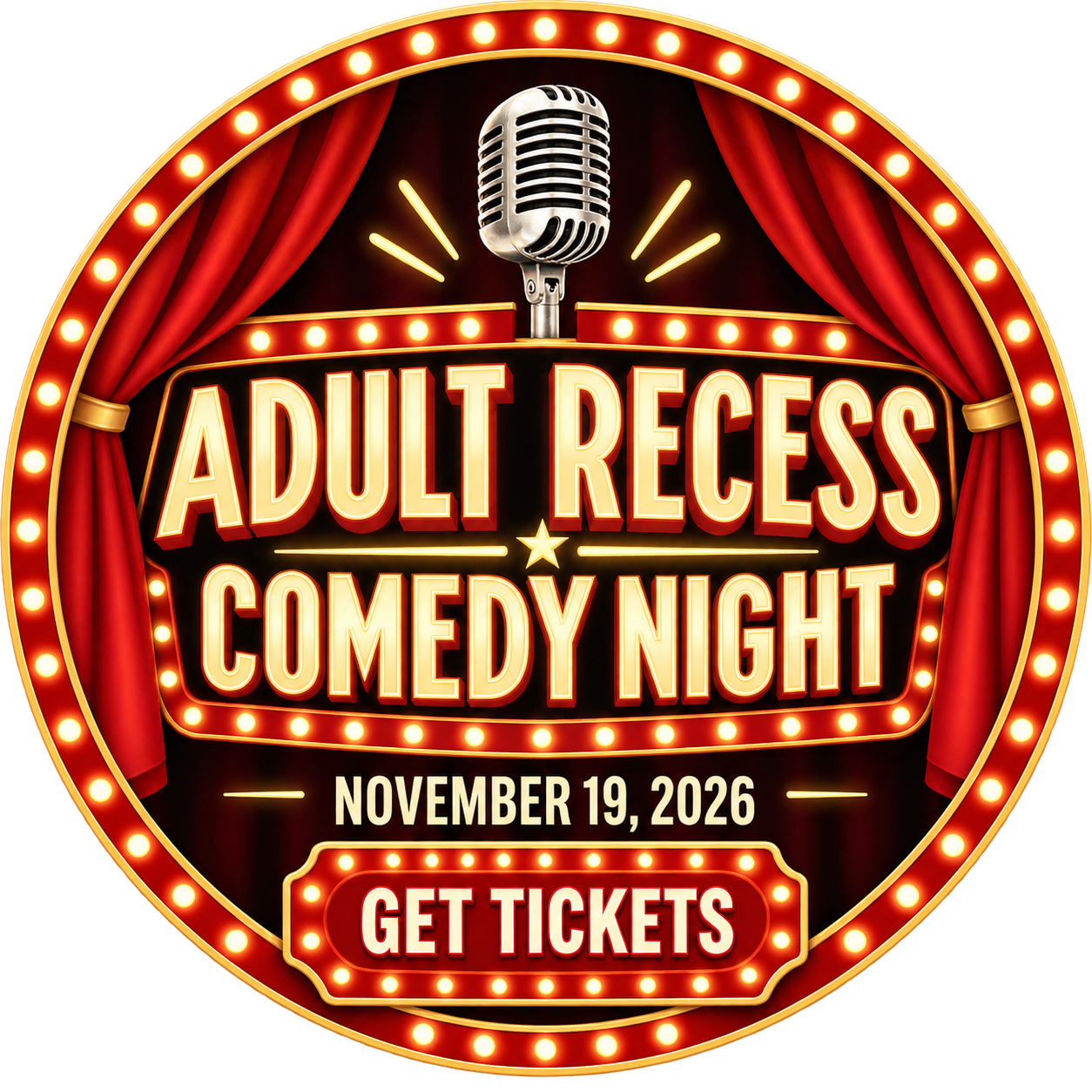 Adult Recess Comedy Night - logo